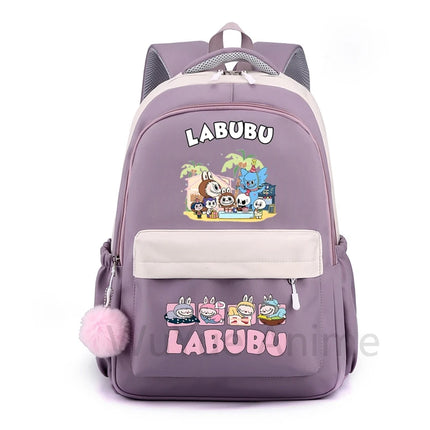 Cute Cartoon Printed Backpack Student Kid Schoolbag Women Large Capacity Waterproof Bookbag Kid Birthday Gift Travel Bag Mochila