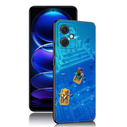 Hot My Mini World Game Black Silicone Phone Case For Xiaomi Redmi Note 10 11 11S 12 13 Pro 4G Plus 10S 12S 11T 5G
