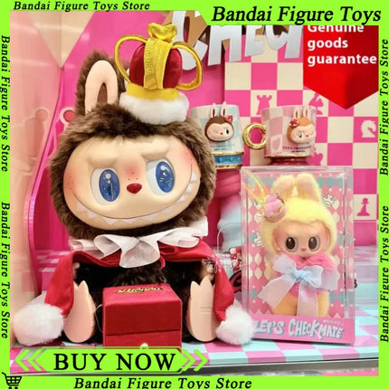 Original The Monster Labubu Checkmate Chess Adventure Series Decorative Cute Display Pendant King Queen Zimomo Surprise Kid Gift