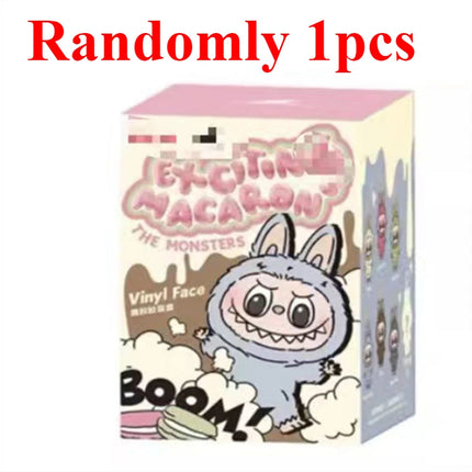 Keychain Pendant Heartbeat Macaron Vinyl Face Blind Box Plush Doll Handmade Gift