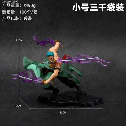 One Piece Handmade Model Anime Figure Character Series Surrounding Decorative Ornaments Roronoa Zoro Toy