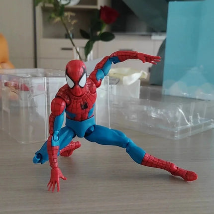 CT Toys Spiderman Peter Parker Action Figure Anime Marvel Mafex 185 Spider-Man Figure The Amazing Model Doll Christmas Xams Gift