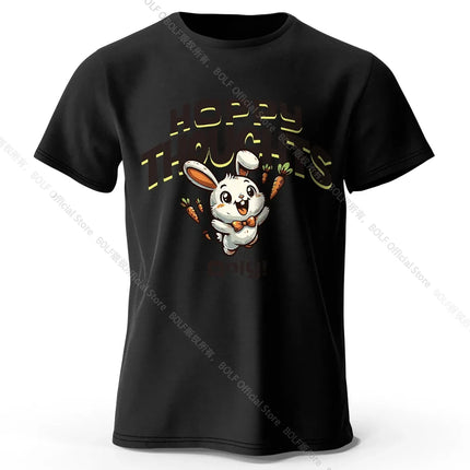 100% Cotton Kawaii Animal Graphic Tee - Delicate Hand-drawn Illustration with Breathable Fabric All Day Comfort