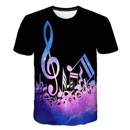 2021 New Men 3d Guitar Printed Fashion Hot Short Sleeves T Shirt Daily Short Sleeve Tee Tshirt Female Psychedelic Clothes