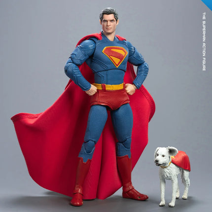 2025 Original Fondjoy David Corenswet Superman Action Figure 1/9 New Superman Figure PVC Joint Movable Kid Toy Boy Gift