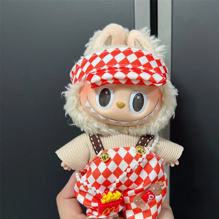 For 17cm Doll Clothes Clothing Set Baby Pendant Clothes Suspender Pants Clothes Replacement Trend Gift