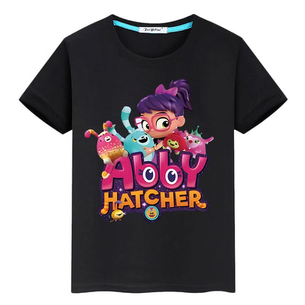 Abby Hatcher Print cartoons T-shirtCute Short boy girl clothes Summer 100%Cotton Tops pride tshirt anime Tees y2k kid Day gift