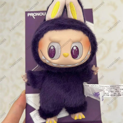 Labubu The Monsters Original Replica 1:1 Pronounce Wings Of Fortune Limited Edition Vinyl Doll Action Figure Bag Charm Pendant