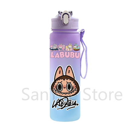 750Ml Cute Cartoon Printed Water Bottle Teenger Student Large Capacity Drinking Portable Outdoor Sport Water Cup Kid Gift