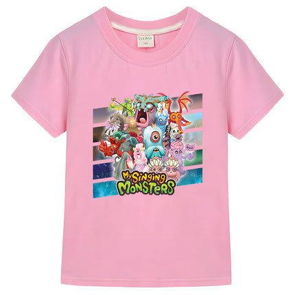My Singing Monsters Kids Cute t shirt for kids boy 10 years 100%Cotton Short sleeve Tops Boys girls clothes y2k Anime T-shirt