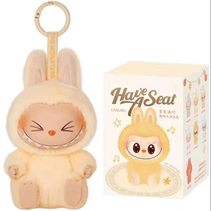 1:1 Quality For Labubu Blind Box Monster Series PVC Kawaii  Macaron Pendant Doll Monster Keychain Birthday Holiday Kids Gift