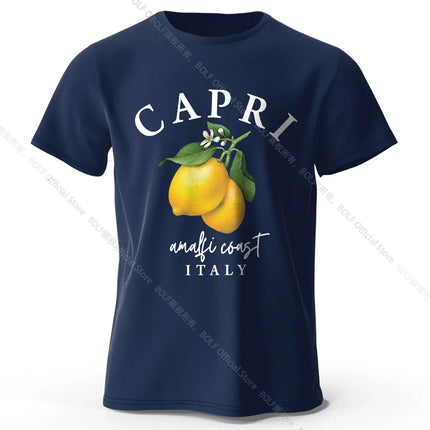 Modern Lemon Graphic Tee 100% Cotton - Clean Contemporary Design Breathable Everyday Essential