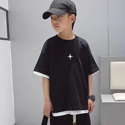 Children's Tops T-shirt For A Boy Infant T-shirts Summer Baby Clothes Tee Korea Short Sleeve Tees Kids Tshirt Boys Boy's Korean