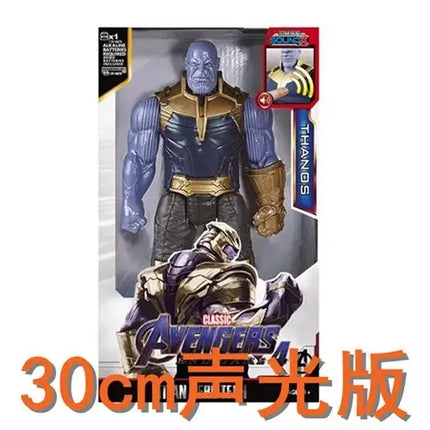 Hot 30cm Marvel Figure Avengers Endgame Captain Justice Sound Led Light Super Hero Dolls Toys Pvc Action Figure Model Kids Toy
