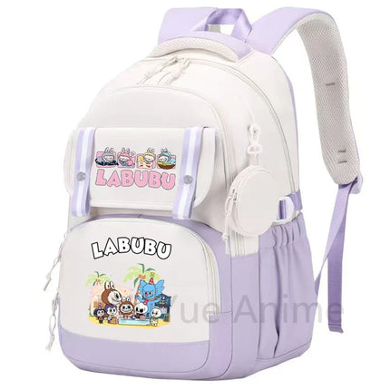 Cute Printed Backpack Teenager Student Shcoolbag Bookbag Knapsack Girl with Coin Purse Casual Bag Men Women Laptop Bag Mochila