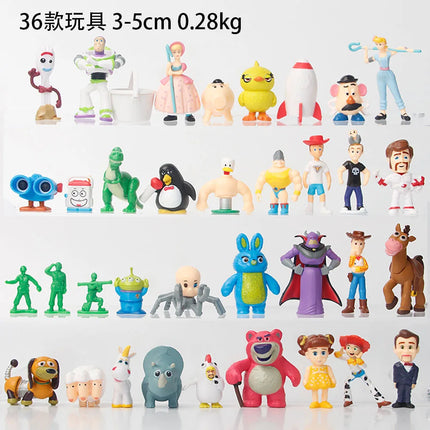 36Pcs/Set Movie Cartoon Toy Story Woody Buzz Lightyear Forky Ducky Bunny Action Figure Dolls Kids Children Gift