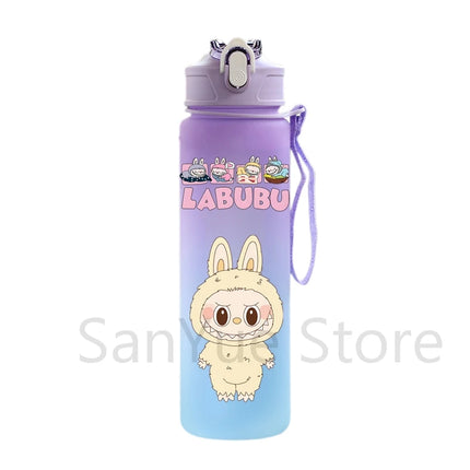 750Ml Cute Cartoon Printed Water Bottle Teenger Student Large Capacity Drinking Portable Outdoor Sport Water Cup Kid Gift