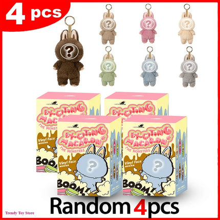 The Monster Heartbeat Macaron Series Blind Box Vinyl Pendant Cute Doll Model Toy Keychain Mysterious Surprise Box Birthday Gift