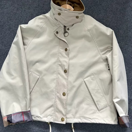 B@r Sofie Women's Wax-Free Short Waterproof Windbreaker Jacket