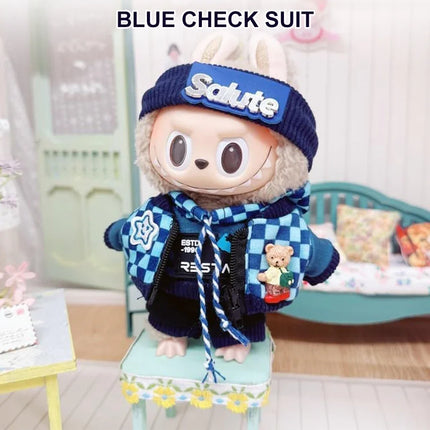Cute Labubu The Monsters Box Toy Sweetheart Vinyl Doll Kawaii Backpack Pendant Decoration Plush Doll Clothes Keychain Gifts