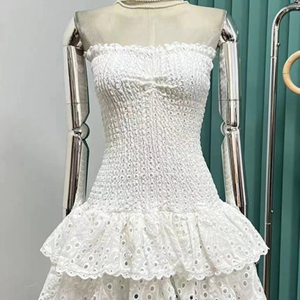 CHICEVER Off Shoulder Strapless Dresses For Women