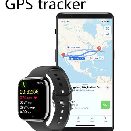GPS Smart Watch Men For Apple Watch 10 Series Always On Display Body Temperature BT Call NFC Women Smartwatch For IOS Android