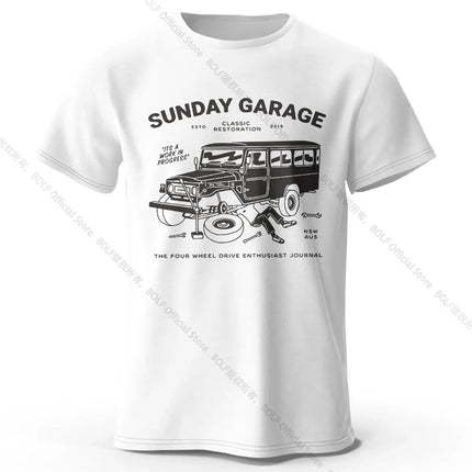 Retro Sketch Car T-Shirt 100% Premium Cotton Slim Fit Hand Drawn Classic Auto Tee for Men and Teens Motorhead Fashion