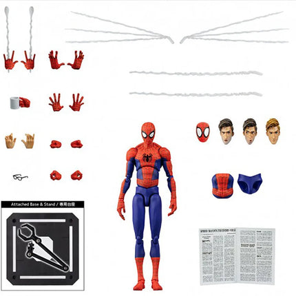 Anime Marvel Spider Into The Man Spider Verse Miles Peter Sv Action  Morales Action Figure Pvc Model Spiderman Figure Toy Gift