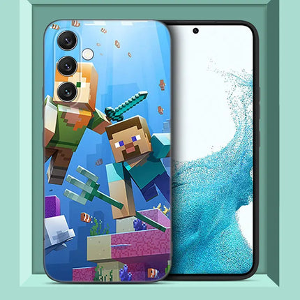 Hot My Mini World Game Phone Case For Samsung A13 A15 A22 A24 A32 4G A33 A34 A35 A52S A53 A54 A55 A73 5G A12 A14 A23 A51 A72