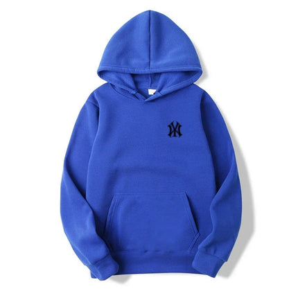 Men's and Women's Casual Fashion Trend Fleece Hooded Hoodies Spring Fall Outdoor Sweatshirt Popular Font Print Pullovers Coat