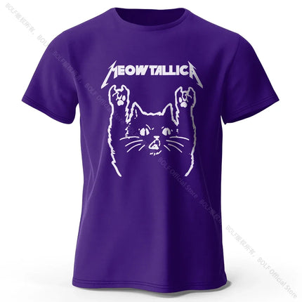 Chibi Cat Anime Printed 100% Cotton T-Shirt, Ultra Soft Round Neck Short Sleeve Tee for Men & Women