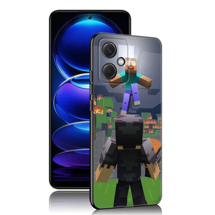 Hot My Mini World Game Black Silicone Phone Case For Xiaomi Redmi Note 10 11 11S 12 13 Pro 4G Plus 10S 12S 11T 5G