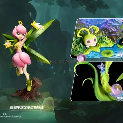 20cm Digimon Figures Lillymon Picklemon Anime Figure Tanemon Nyokimon Figurine Statue Model Collection Room Decoration Desk Toys