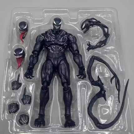 Venom The Last Dance: Venom Anime Action Figure Venom Horse Change Face Statue Model Toys Collectible Christmas Halloween Gifts