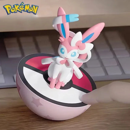 New Pokémon Pikachu Geng Ghost Eevee Figure Model Tumbler Anime Character Ornament Toys Boys Girls Gifts