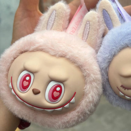Cute Labubu Second-Generation Small Head Model Plush Keychain Bag Pendant Kawaii Doll Soft Plush Decoration Pendant Toy Gifts