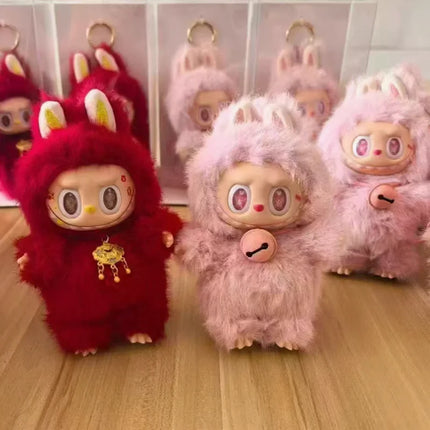 1: 1new Labubu  Snake Year Limited Edition Zimomo Red Little Leader Series Vinyl Plush Doll For Collection And Gift To Children