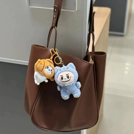 LABUBU New Monster Plush Key Chain Bag Decoration Accessories Plush Doll Bag Pendant Decoration Keychain Women Girls Gifts