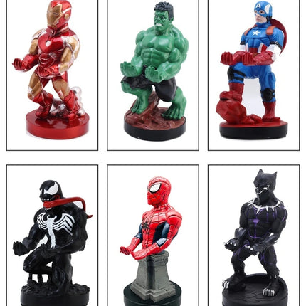 New Avengers Anime Spider-Man Venom Ps5 Xbox Base Display Bracket Deadpool Action Figure Toys Mobile Phone Ps4 Holder Model Doll