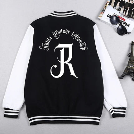 Capital Letter R Print Men Baseball Uniforms High Street Jackets Casual S-5Xl Preppy Style Motion Clothes & Accessories