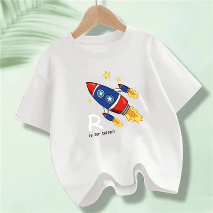 Battery Energy Low Help Me Printed T-Shirt For Boys Harajuku Funny T Shirt Kids Cotton Summer Tops Tee