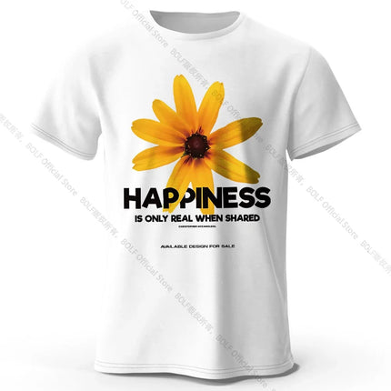 Autumn Chrysanthemum Print Tee 100% Cotton - Kawaii Floral Design Soft & Stylish Everyday Wear