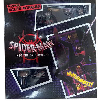 Miles Morales Spider Man Action figures 15cm Multi-Accessories Super Hero Spiderman Movable Statues Model Collectible Ornaments