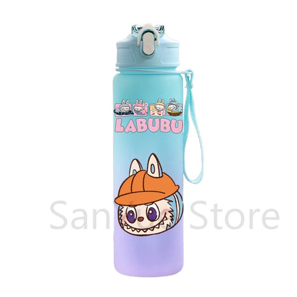 750Ml Cute Cartoon Printed Water Bottle Teenger Student Large Capacity Drinking Portable Outdoor Sport Water Cup Kid Gift