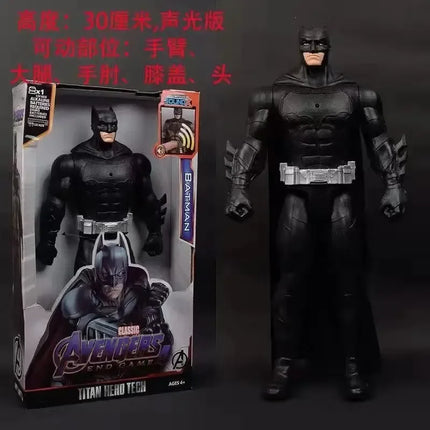 Hot 30cm Marvel Figure Avengers Endgame Captain Justice Sound Led Light Super Hero Dolls Toys Pvc Action Figure Model Kids Toy