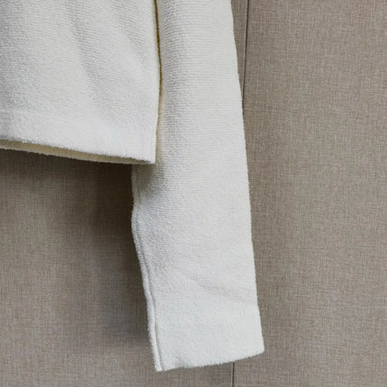 Denim Fights Navy V -neck Knitted Cardigan Age School Style Short Jacket French Niche 2025 Early Spring New Cardigan Women