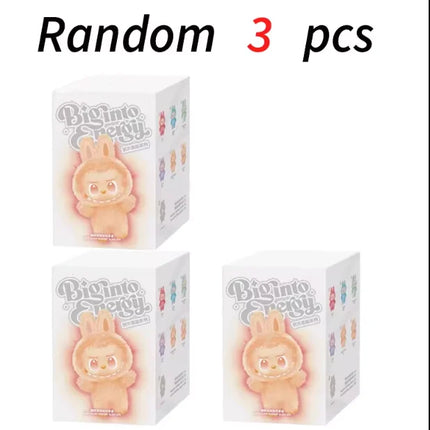 1:1 Quality For Labubu Blind Box Monster Series PVC Kawaii  Macaron Pendant Doll Monster Keychain Birthday Holiday Kids Gift