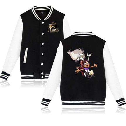 The Owl House Bomber Jacket Women Men Autumn Baseball Jacket Coat Cartoon Kid Streetwear Harajuku Bomber College Jacket