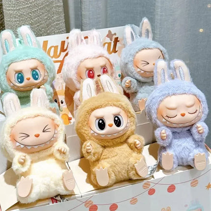15cm Kawaii LABUBU second generation high quality Macaron Bubble series vinyl doll holiday gift