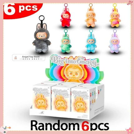 For Labubu V3 V2 Monsters Big Into Energy Series Vinyl Pendant Blind Box Figurine Tabletop Ornament Kawaii Doll Birthday Gifts